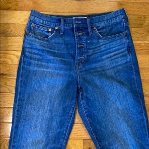 Madewell high rise button fly jeans